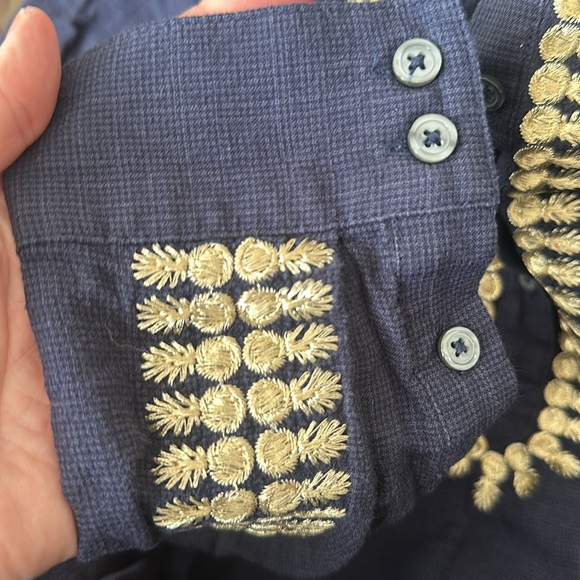 Boden pineapple trimmed tunic, EUC, size 8 - Picture 5 of 6